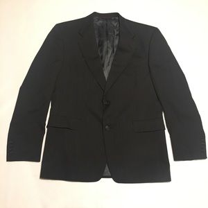 Hart Schaffner Marx Black Suit Jacket Stripe 41R